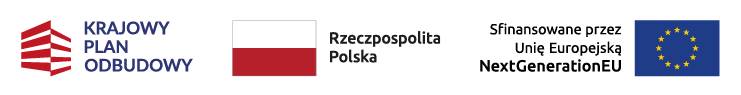 Belka logotypowa Krajowego Planu Odbudowy Belka logotypowa Krajowego Planu Odbudowy